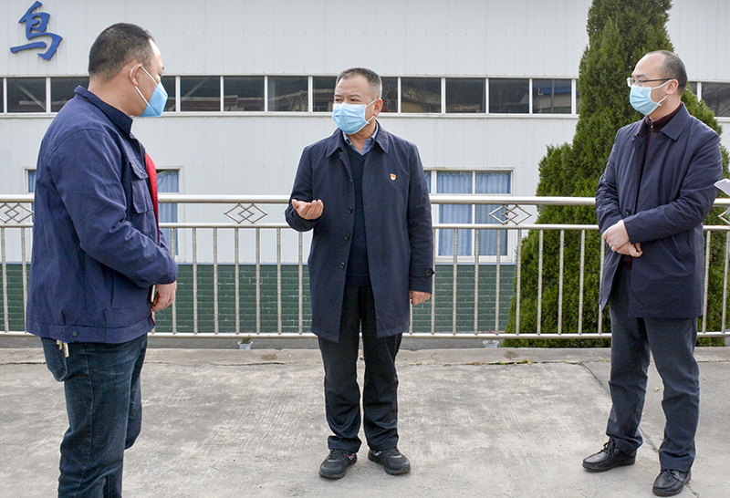 陈正永督导检查企业疫情防控工作及复工复产情况