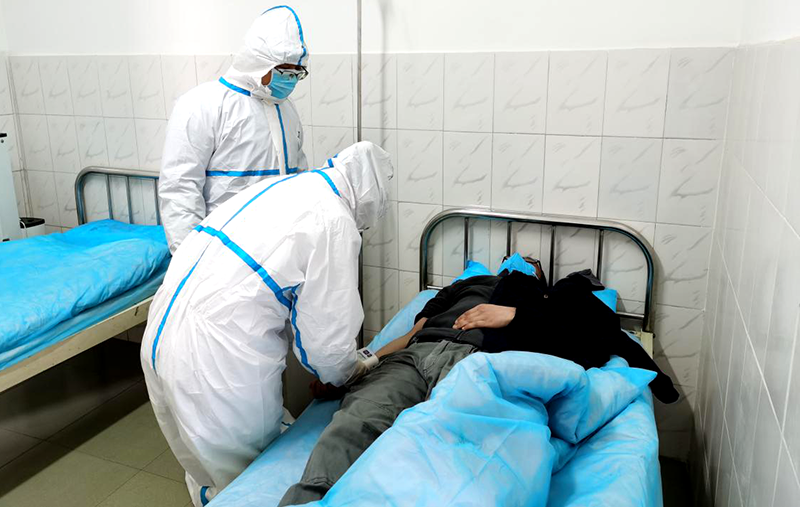 昭化区医学隔离点，隔离不隔爱