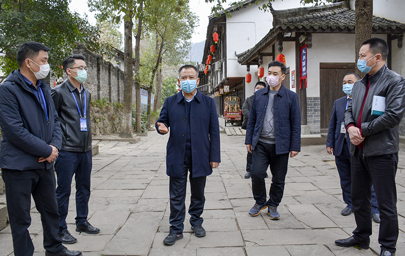 陈正永督导调研昭化古城恢复开放情况