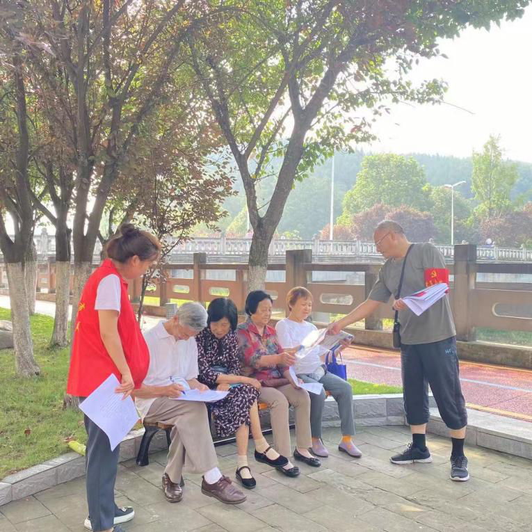 元坝镇以党群联动促“红色星期六” 党员志愿者服务活动